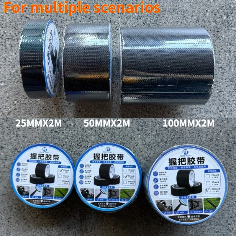 FEITE Black Anti Slip Grip Tape 25/50/100mm Diamond Non Slip Tape for Motorcycle Bike Skateboard Tools Waterproof Durable DIY