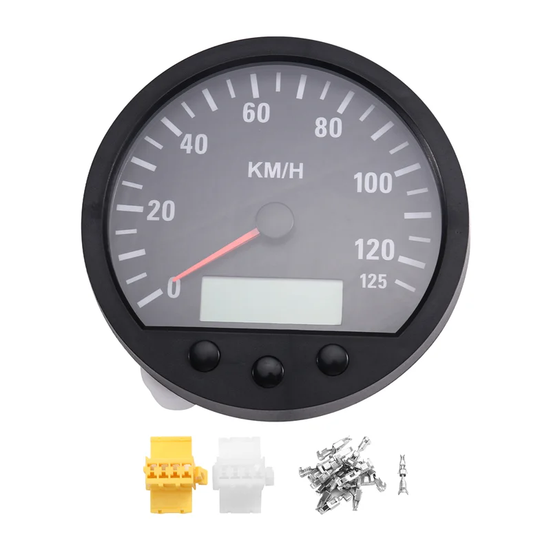 

Universal 140Mm Diameter Truck Odometer Speedometer 0-125Km/H Newest Backlight 9-36V