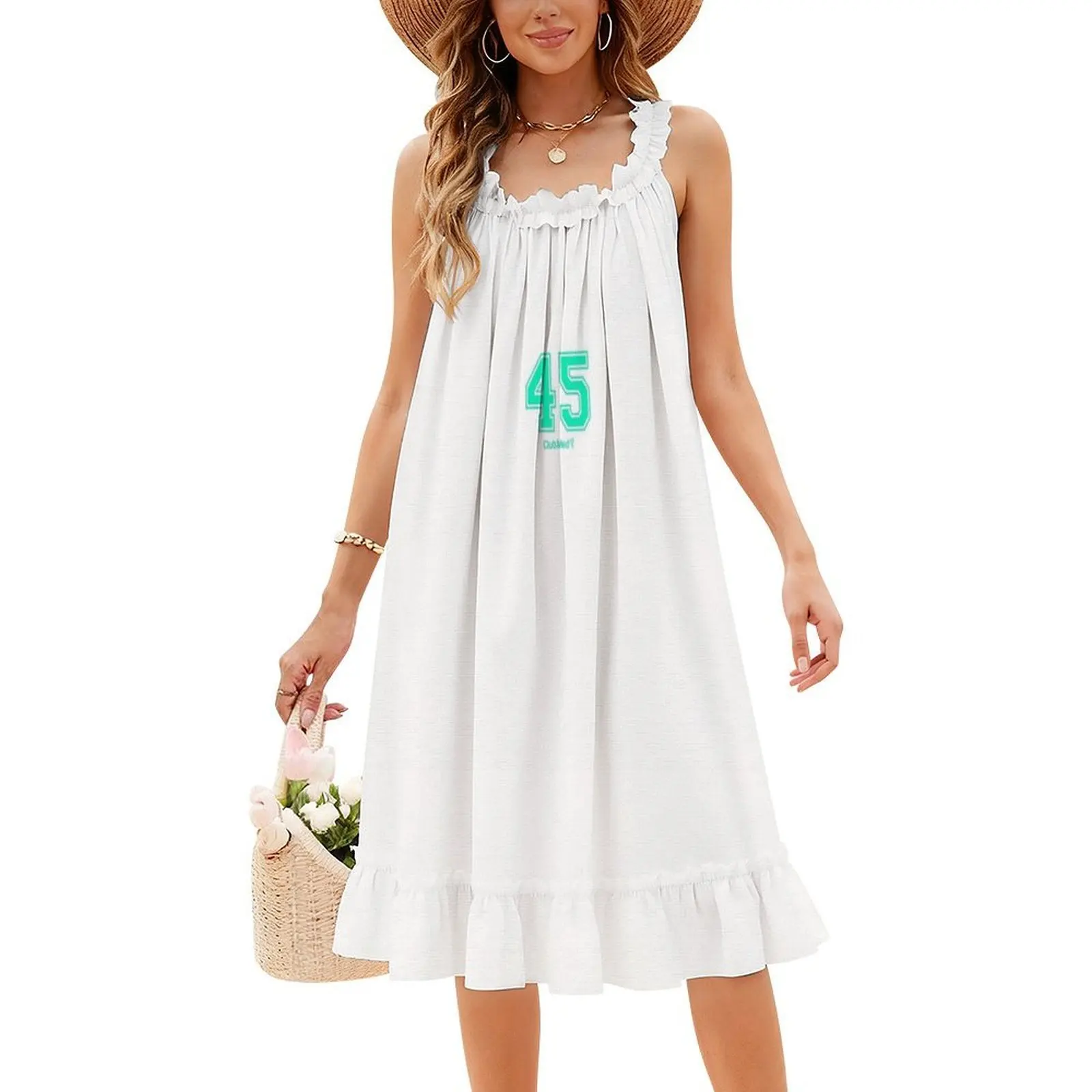 عدد 45 نادي ميد الأزهار سموك فستان للنساء الربيع الصيف فستان كاجوال للحزب نادي ميد 45 عطلة Kemer اليونان المرأة #4
