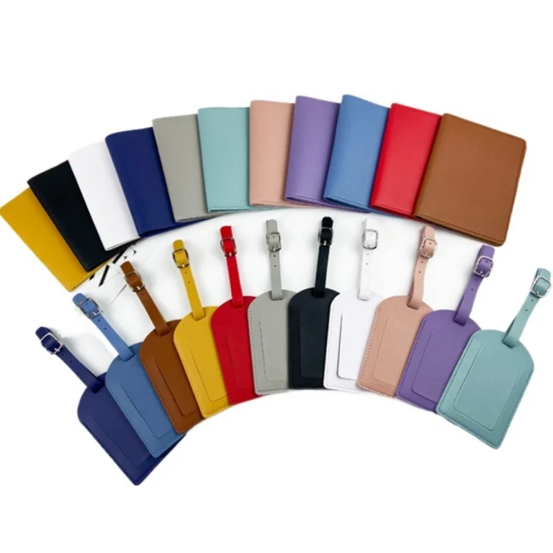 

Дорожная Обложка для паспорта с удостоверения личности, слот для кредитных карт, багажная бирка из искусственной кожи, чехол для паспорта, защитный органайзер для паспорта