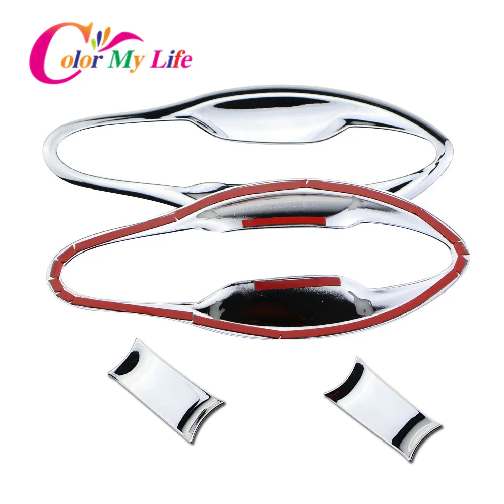 Car Front Door Bowl Cover for Honda HR-V HRV Vezel 2014 - 2018 ABS Chrome Car Door Handle Protector Trim Sticker Accessories