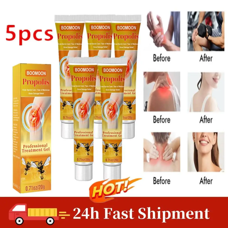 

5PCS Joint & Bone Therapy Gel Bee Venoms Propolis Bee Professional Treatments Gel Bee Venoms Gel For Legs Hands Arms Feet