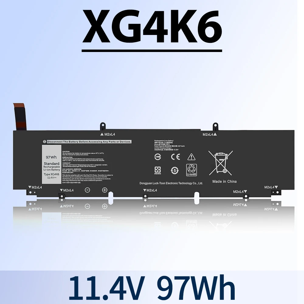 XG4K6 Laptop Battery for Dell XPS 17 9700 9710 9720 9730 & Precision 5750 5760 5770 Series xps 17 9700 P92F,01RR3,F8CPG,KVPMY