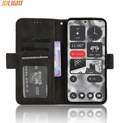 For Nothing Phone 2 / 2A Wallet Case Magnetic Book Flip Cover Card Photo Holder Luxury Leather Mobile Phone Cases