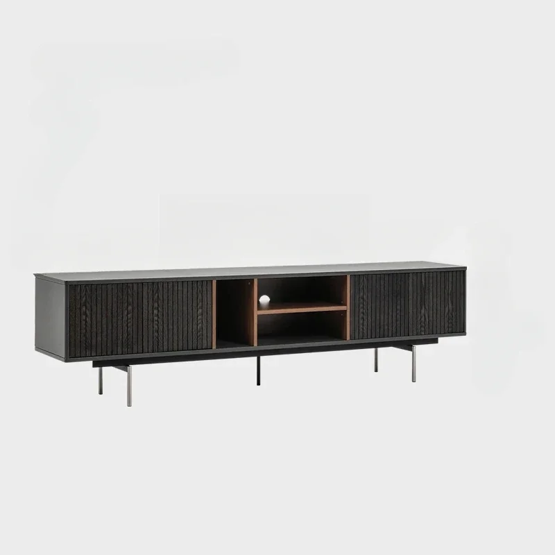 A  Nordic Singapore TV Cabinet Italian Simple Metal Four-Door Audio-Visual Locker furniture