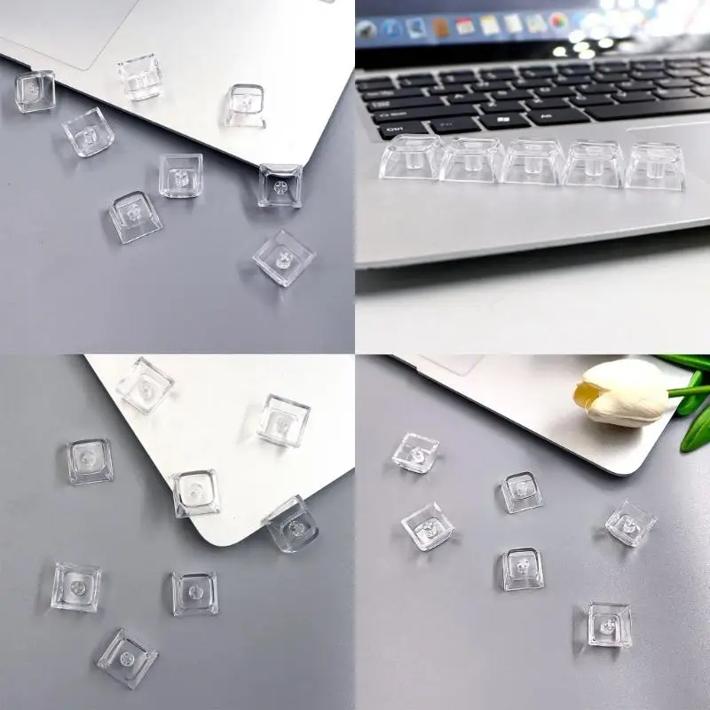 918C Pha Lê Trong Suốt Bàn Phím Cơ Phím Trống Backlit Phím Mũ XDA Hồ Sơ Cho Cherry Gateron Kailh 20 Chiếc
