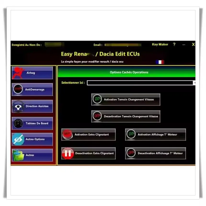 

Лучший программный программатор ECU Easy Ren aul 6.1.4 для ключей с картами безопасности, UCH-очиститель, совместимый с OBDLink Renolink