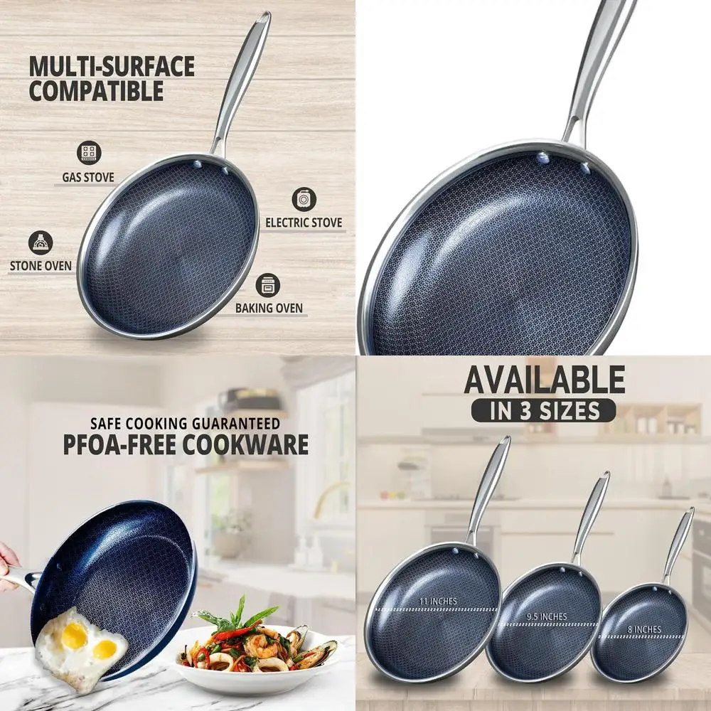 

11-inch Premium Nonstick Skillet - Versatile, Easy Clean, Everyday Cooking Pan