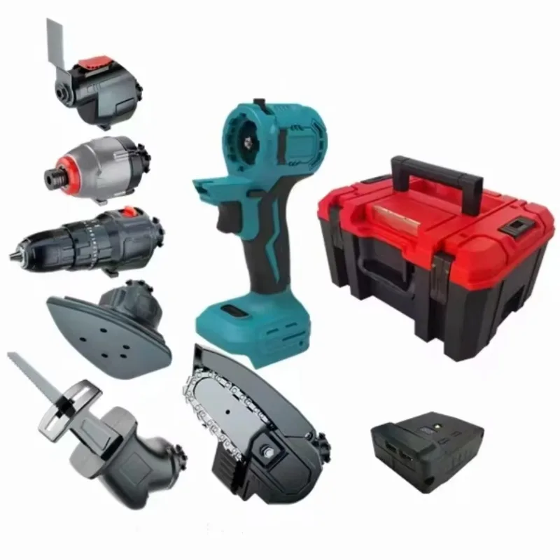 Electric Angle Grinder Hammer Drill Electric Drill Lithium Brushless Cordless Electric Tool Set