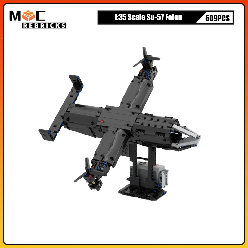 MOC Tiltrotor Transport Aircraft Building Blocks Set Vertical Take-Off Hybrid Model Adult Collection Gift Hobby Toy