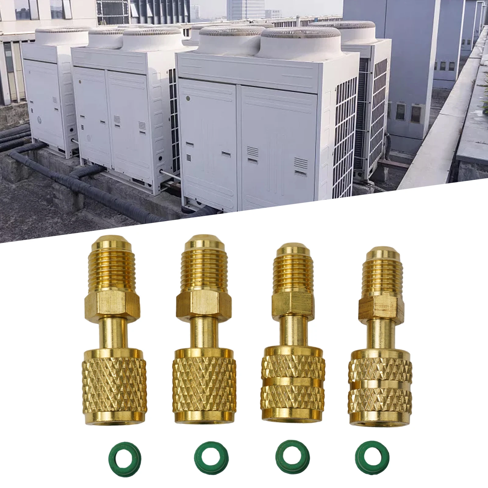 Adaptador R410a 5/16 SAE F acopladores rápidos a 1/4 SAE M Flare 5/16 SAE M a 1/4 SAE para piezas de herramientas de refrigerante R410 R32 R22