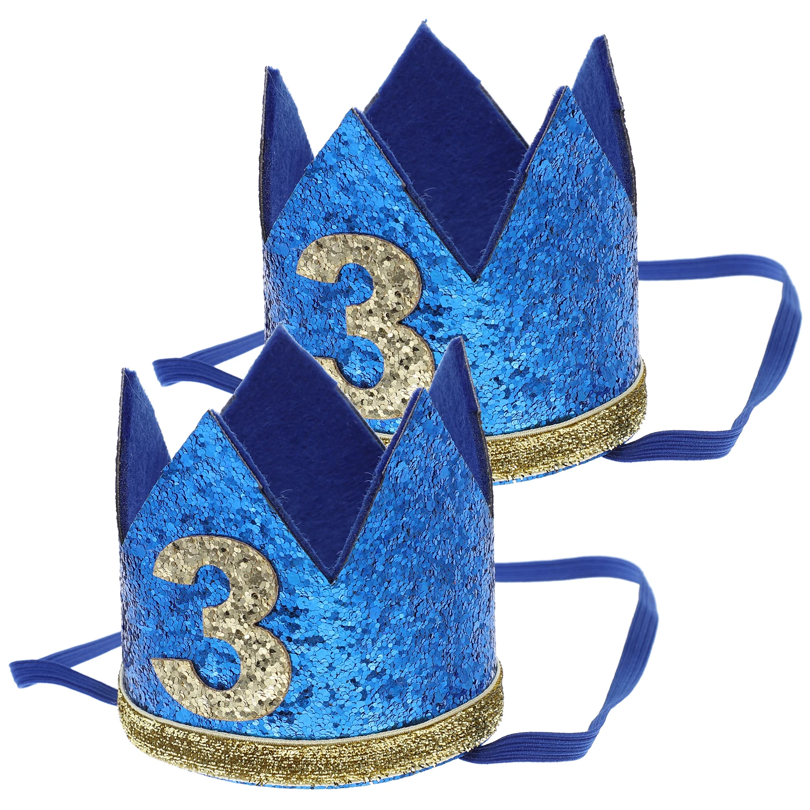 

2 Pcs Baby Hair Accessories Children's Tiara Birthday Hat Kid Small Party