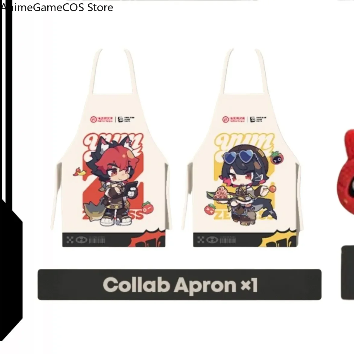 Anime Zenless Zone Zero Komano Manato Ellen Joe Cosplay Q-version badge brooch Clothing apron ornament Halloween Gift