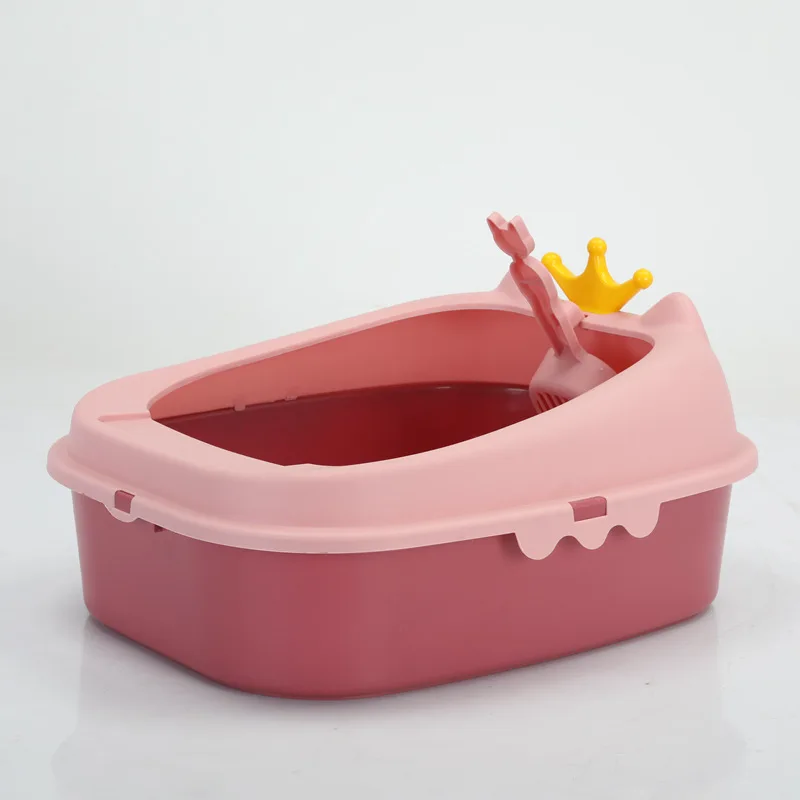 Cat Litter Box Cat Litter Box Cat Potty Semi-Closed Enlarged Cat Litter Box Pet Supplies Cat Litter Box Splashproof