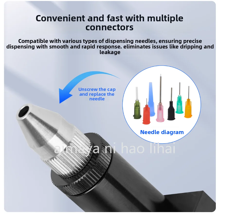 MY-S221 High Precision Thimble Dispensing Valve Adjustable Single Liquid Return Valve Glue Pneumatic Dispensing Tool
