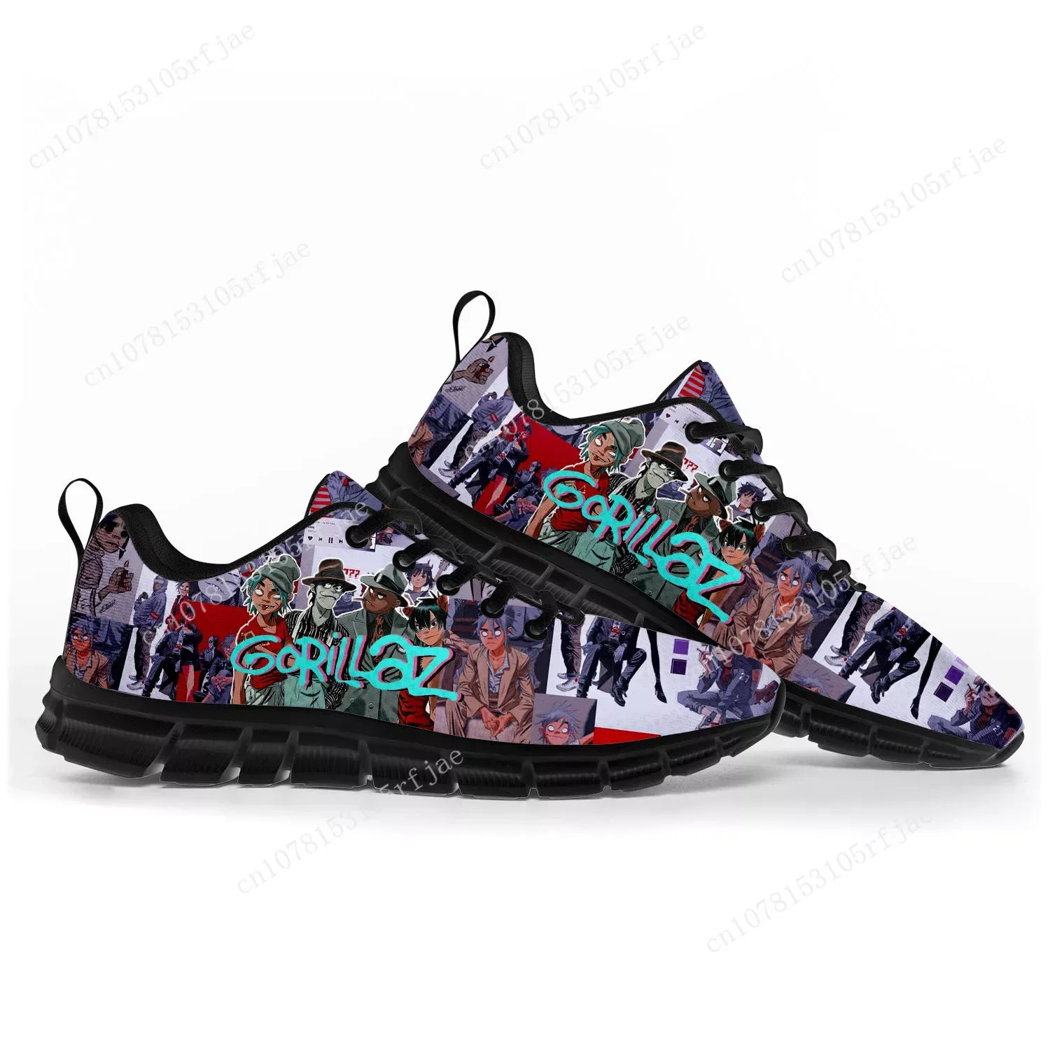 Zapatos deportivos Gorillaz Band para hombre, mujer, adolescente, niños, zapatillas personalizadas, zapatos informales hechos a medida, zapatos de pareja de alta calidad