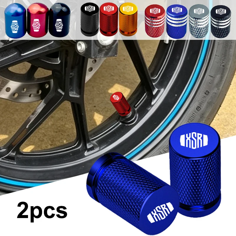 2pcs Motorcycle Wheel Tire Valve Stems Caps Tyre Rim Stem Airdust Covers for YAMAHA XSR XSR700 XSR900 2026 2025 2024 Universal