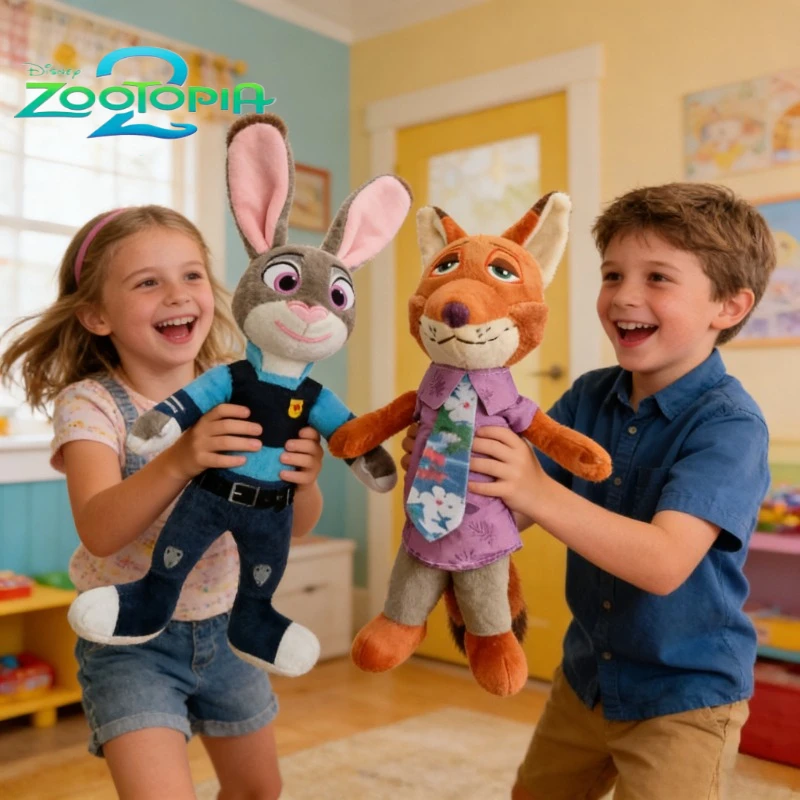 @ HOTSALE Disney Cartoon Anime Filme Zootopia Brinquedo de Pelúcia Fox Nick Wilde Coelho Judy Hopps Boneca Animais de Pelúcia Macio Presentes de Natal