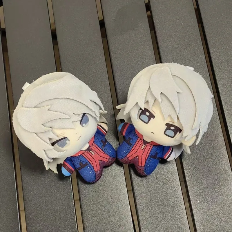 Devil May Cry Nero Plush Doll 10cm Chibi Cotton Toy Silver Hair Blue Jacket Mini Keychain Pendant Game Collectible Gift DMC Fans