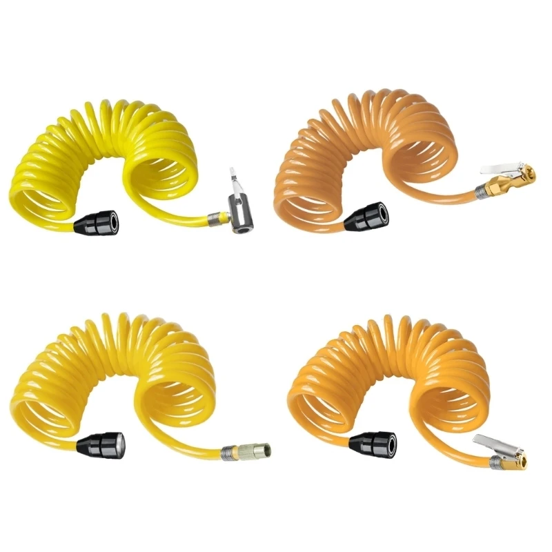 Inflator Hose Air Inflator Connector Pump Extension Tube Tire Air Compressor Hose Replacement Tire Inflation Hose