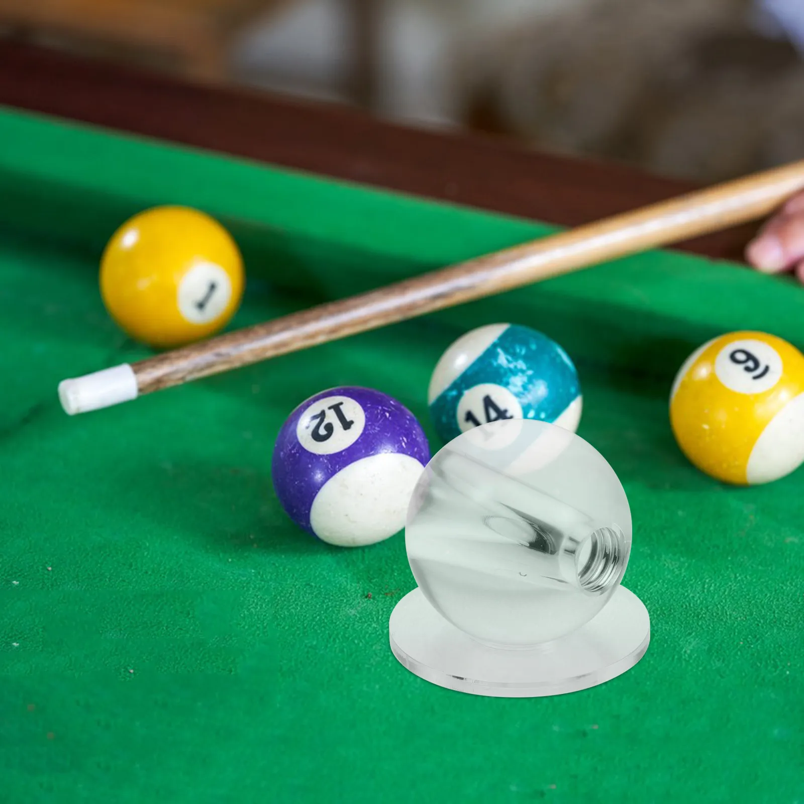 

Lightweight Transparent Billiards Training Ball Cue Hole Snooker Cue Accuracy Trainer Stroke Correction Billiard Practice