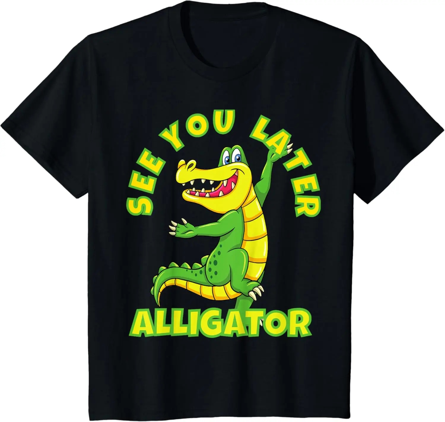 Kids Animals Party - See You Later Alligator Design T-Shirt