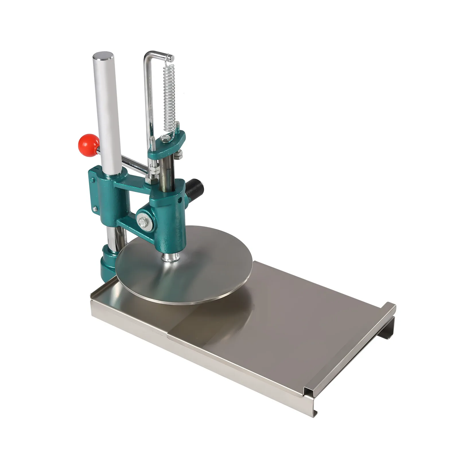 Mesin Pembuat Adonan Pizza 20cm/7.9in, Alat Pres Pizza Manual, Bahan Stainless Steel