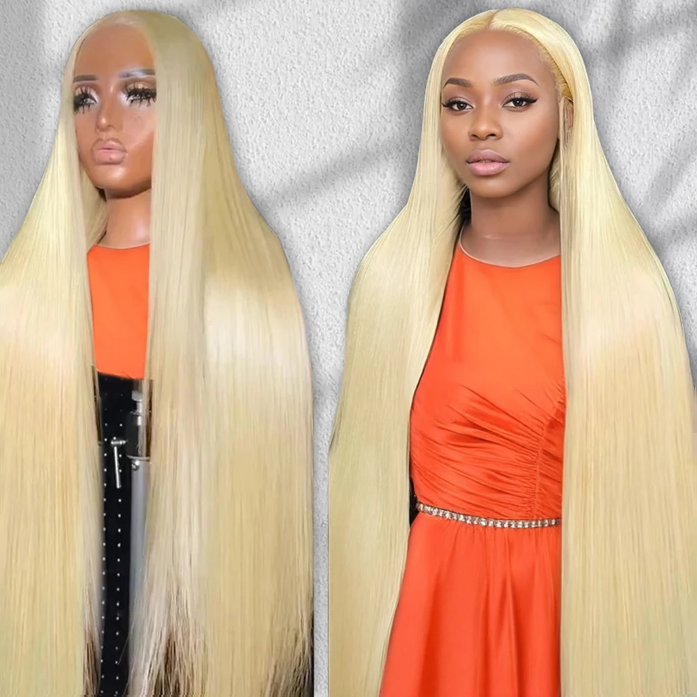 

HD Transparent 613 Blonde Straight 200 Density 13x4 13x6 Lace Front Human Hair Wigs For Women Brazilian 360 Lace Frontal Wig