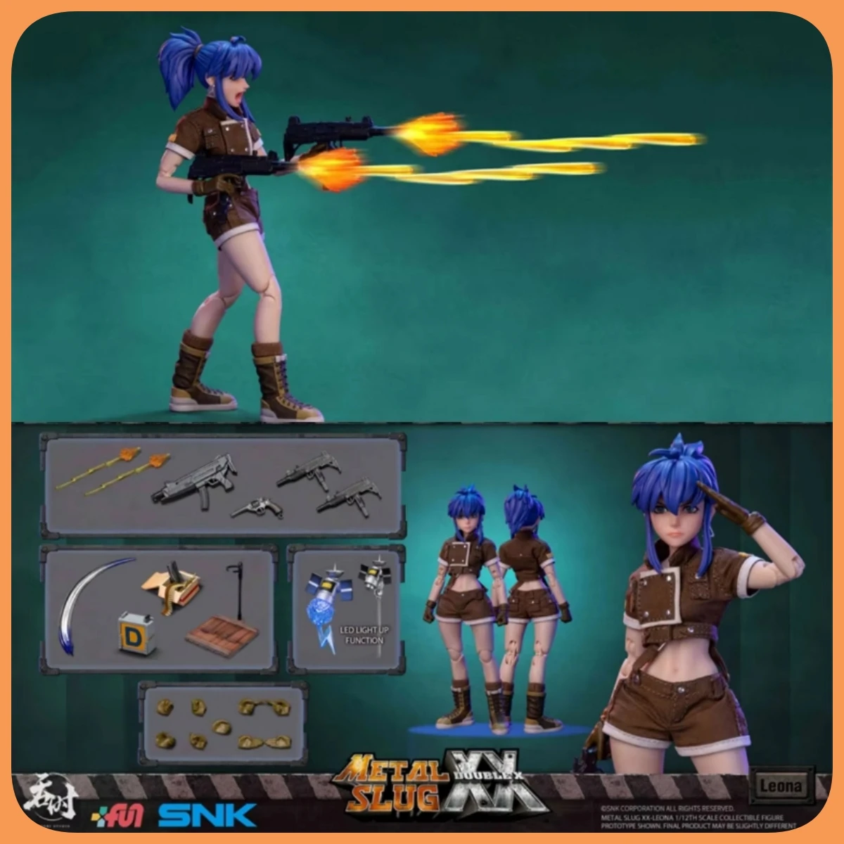 В наличии TUNSHI STUDIO TS-012 масштаб 1/12, металлический слиз LEONA Heidern с двойной головкой, полный набор для 6-дюймовой экшн-фигурки, модель игрушки