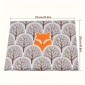 Pano de costura de algodão para DIY Handwork, animal bonito, borboleta, gato, cão padrão, quadrados para Quilting, Patchwork, 8pcs 12 principais vendas tecido estampa gato - №9