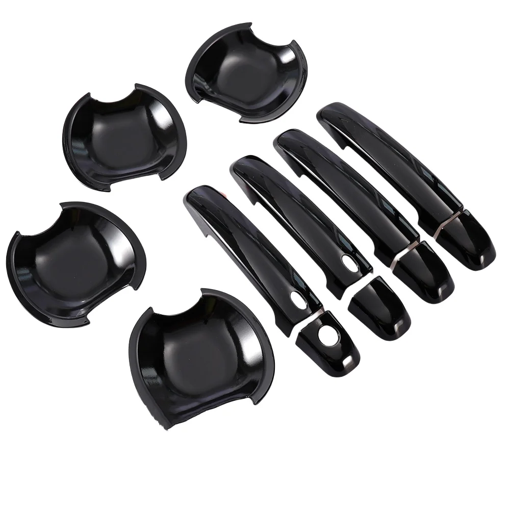 

Glossy Black Carbon Fiber Car Door Handle Cover Trim Sticker Styling Accessories For Suzuki Grand Vitara 2005 -2012