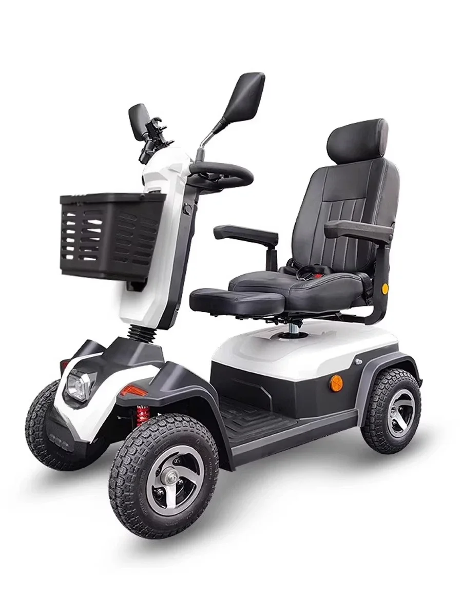 X7 luxury elderly scooter four-wheeled electric vehicle home pick-up and drop-off children elderly battery moped