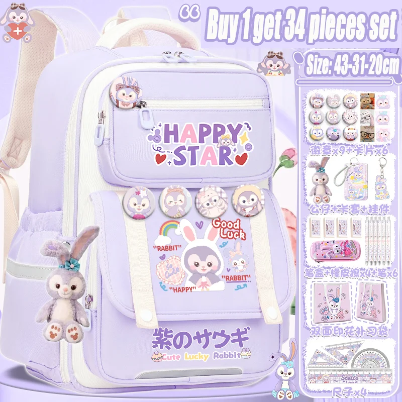 Sanrio backpack for girls 2025 new style for children to go to school, large capacity school backpack for teenagers