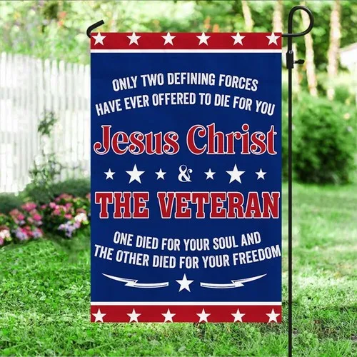 Veteran Flag Only Two Defining Forces Jesus Christ Flag Graden Flag UUI GGX