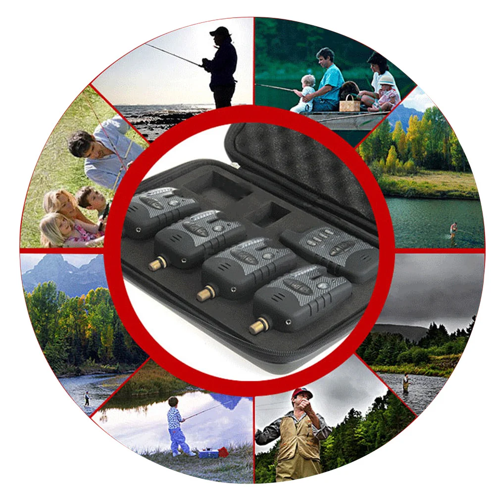 

Fishing Bite Alarm Indicator Carp Rod Led Light Sensitive Clip On Rod 8 Tones 8 Levels Volume Night Fishing Tool For