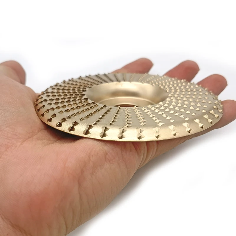 1 pz Plat-Arc molatura del legno mola per lucidatura disco rotante levigatura strumento per intaglio utensili a disco abrasivo per smerigliatrice angolare foro da 4 pollici