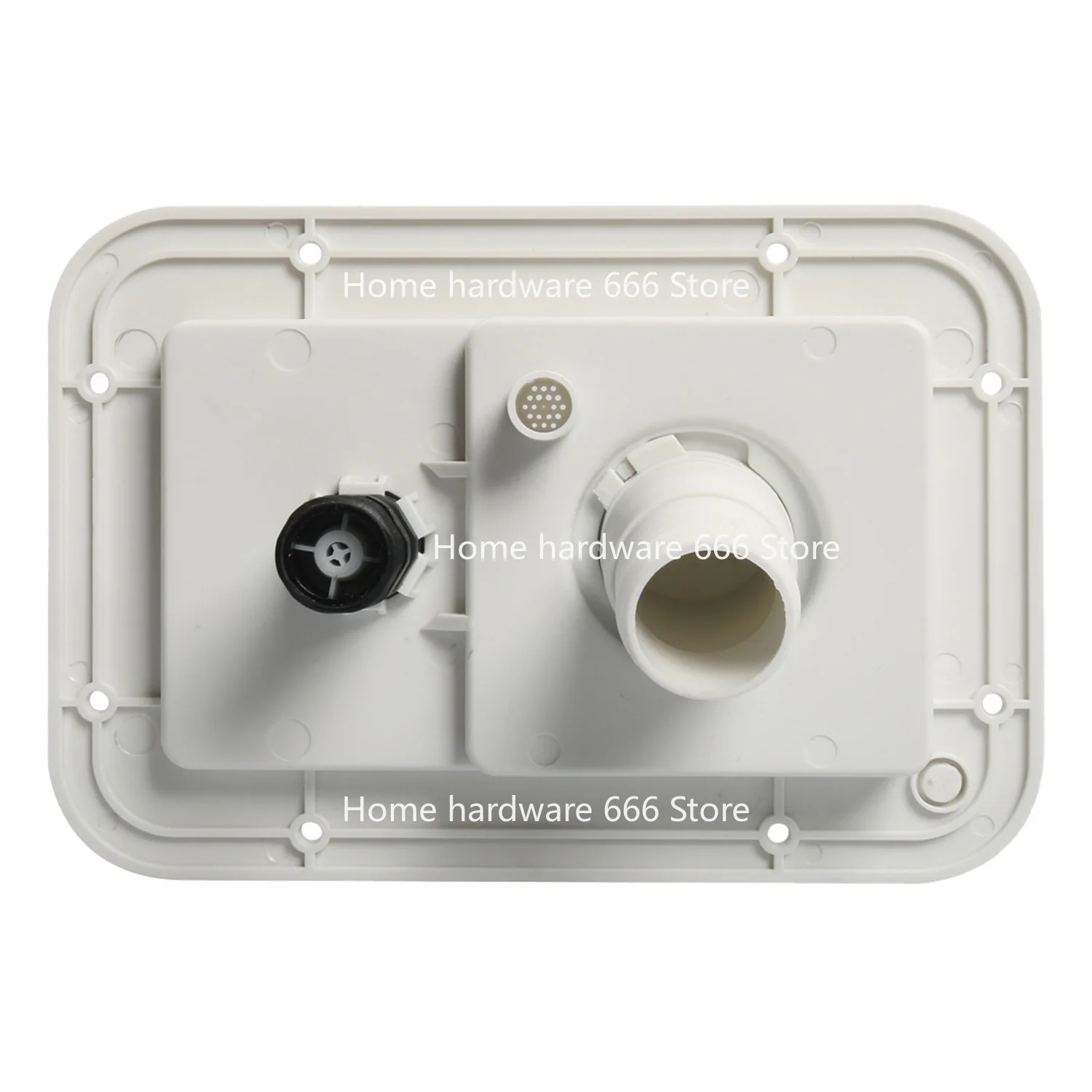 RV Dual-purpose Water Injection Port Gravity Water Inlet Decompression Water Injection Port White/black Modified  Inlet