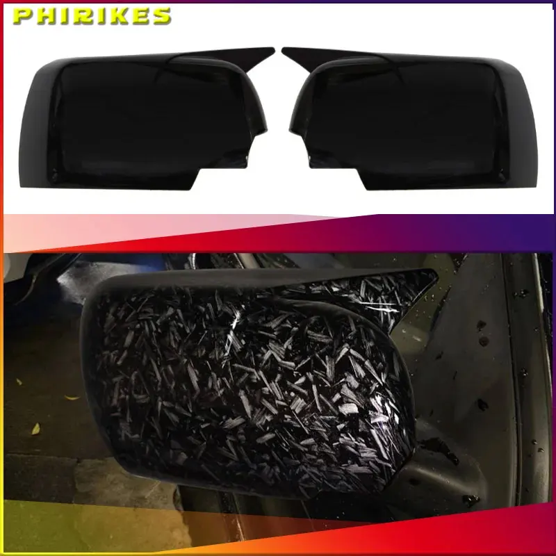 

For Land Rover Range Rover L322 MK3 2002-2006 ABS Plastic Carbon Fiber Glossy Black Style Side Rearview Mirror Cover Auto parts