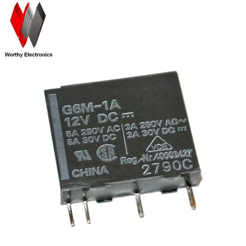 

Free shiping wholesale 10pcs/lot relay G6M-1A-12VDC