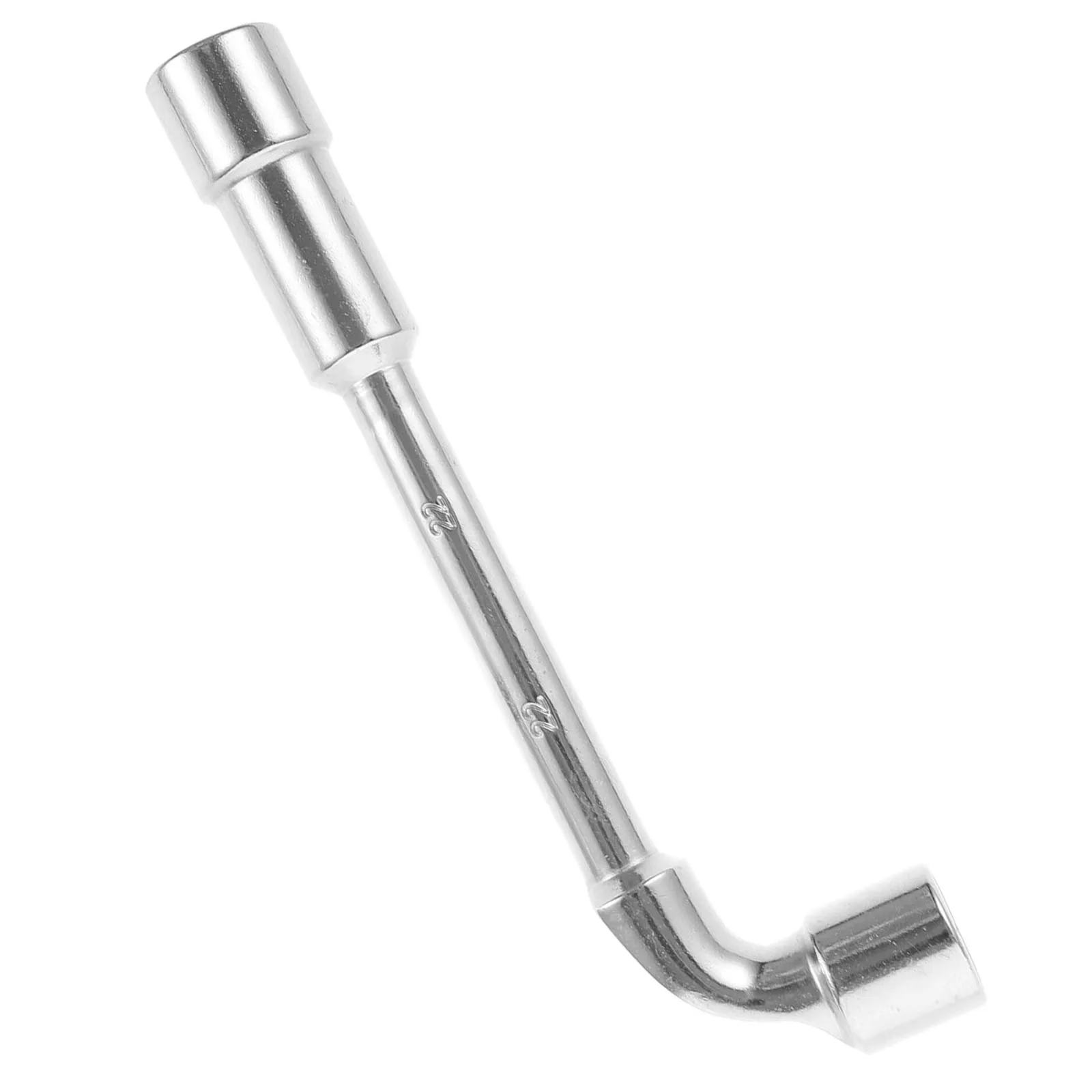 

L Shaped Wrench 22mm Tire Repair Tool Chrome Vanadium Steel Lug Nut Remover Portable Storage For Car Maintenance