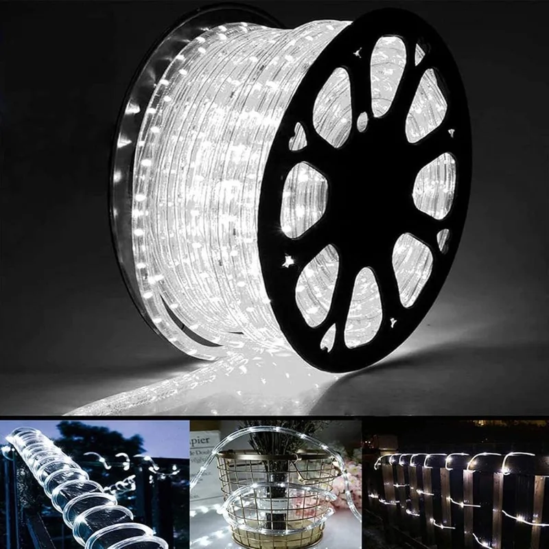 200ft LED Rope Lights Outdoor, 1440 LED Flexible Tube Lights with 8 Modes, Waterproof LED Rope Lighting for Outside