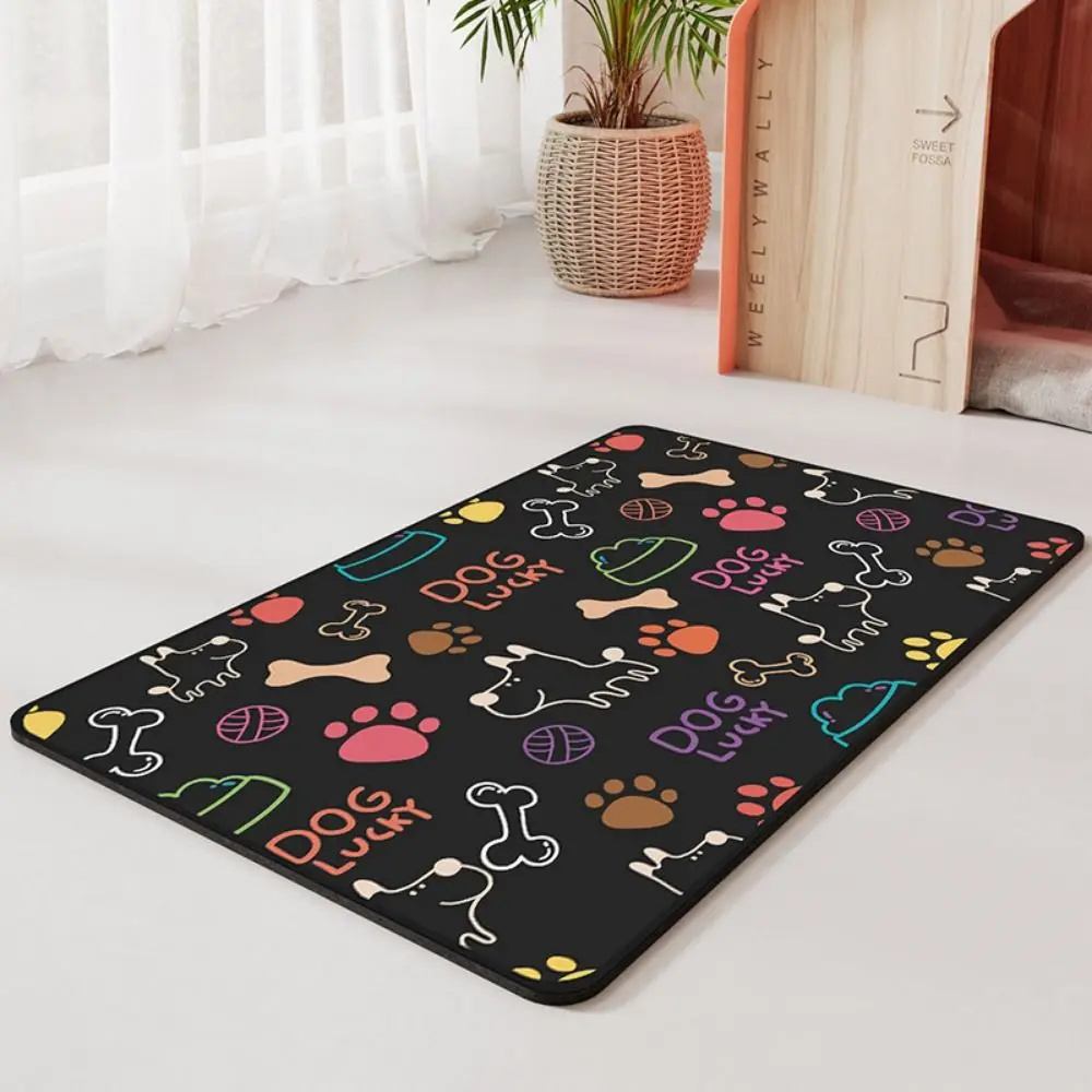 Non-slip Pet Mat for cat Color Pet Food Mat Pet Bowl Drinking Water Pad Dog Feeding Mat