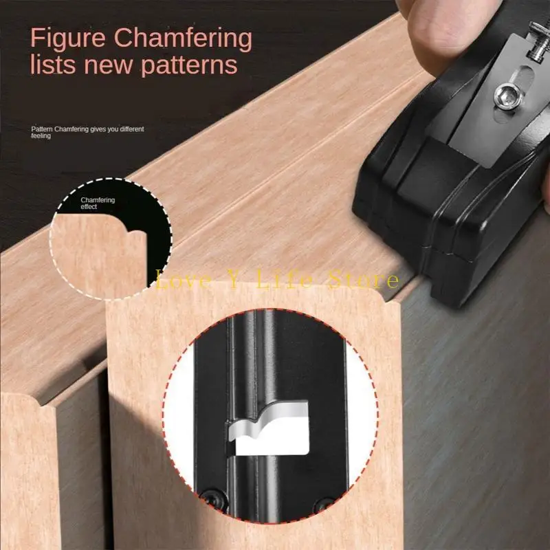 L74C Talang Planer Pekerjaan Kayu Tangan Planer Chamfering Pemangkasan Planer untuk Profesional Diy Proyek Kayu Dapat