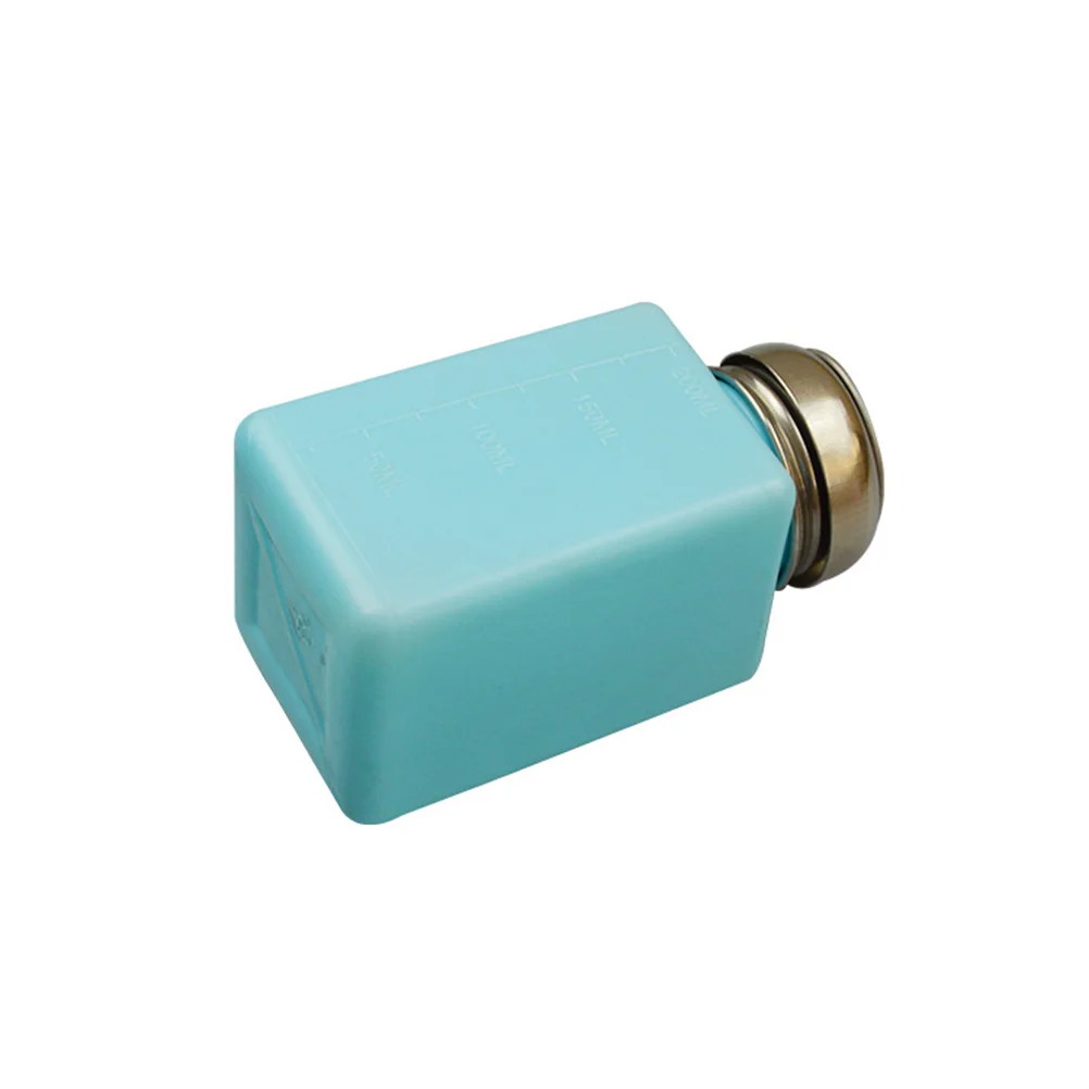 Bouteille de pompe à ongles de 200ml, en acier inoxydable, prévention du Reflux, stockage de liquide antistatique pour démaquillant, nettoyage de manucure