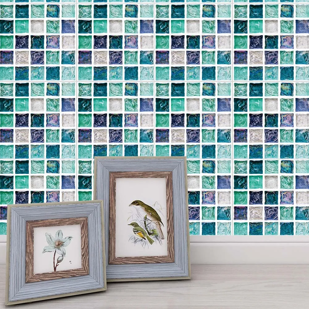 

10 шт., наклейка на мозаику, самоклеящаяся 3D водостойкая маслостойкая наклейка для кухни, ванной комнаты, ПВХ, домашний декор, настенные наклейки, наклейки на стену