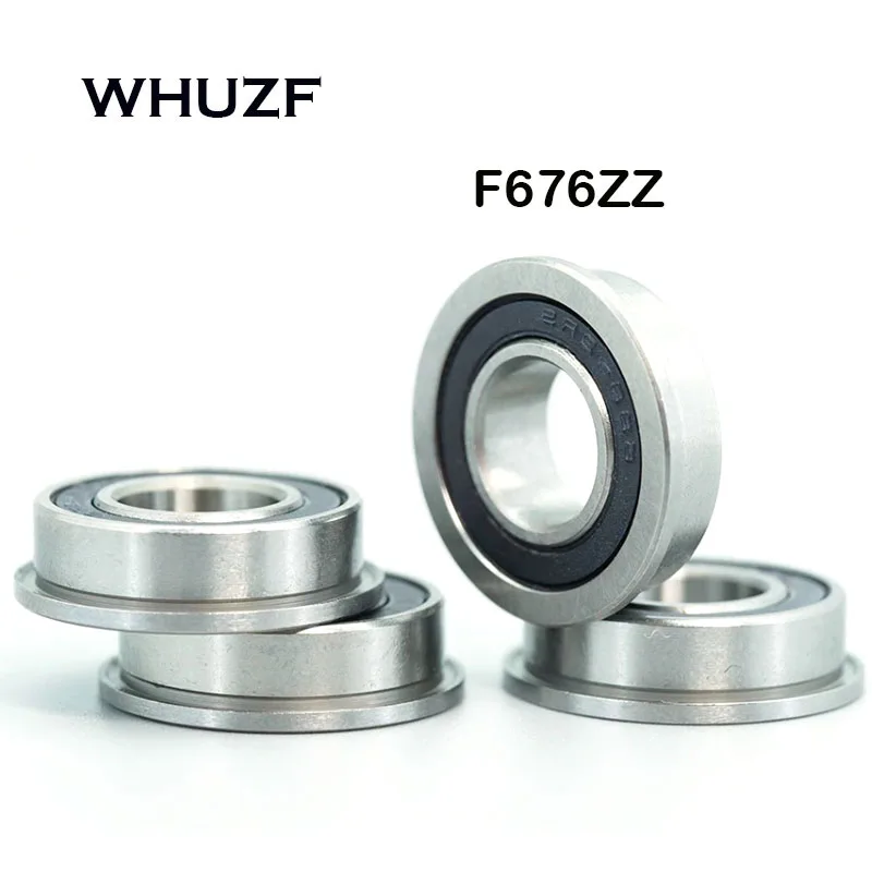 

подшипник bearings 20PCS F676ZZ Flange Bearing 6x10x3mm ABEC-7 Miniature Flanged F676 Z ZZ Ball Bearings