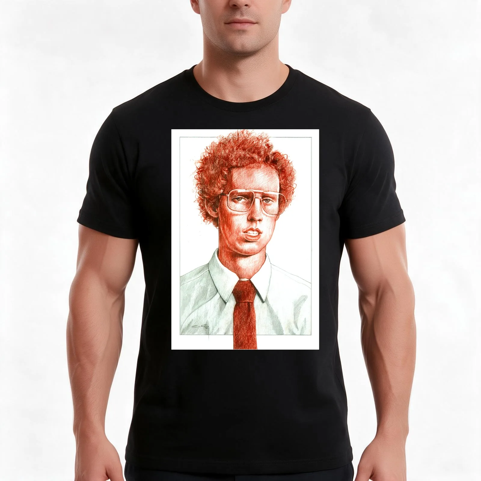 Napoleon Dynamite T-Shirt, Summer Casual Cotton Tee, Oversized Streetwear Tops, Vintage Graphic Print, Loose Fit Short Sleeve