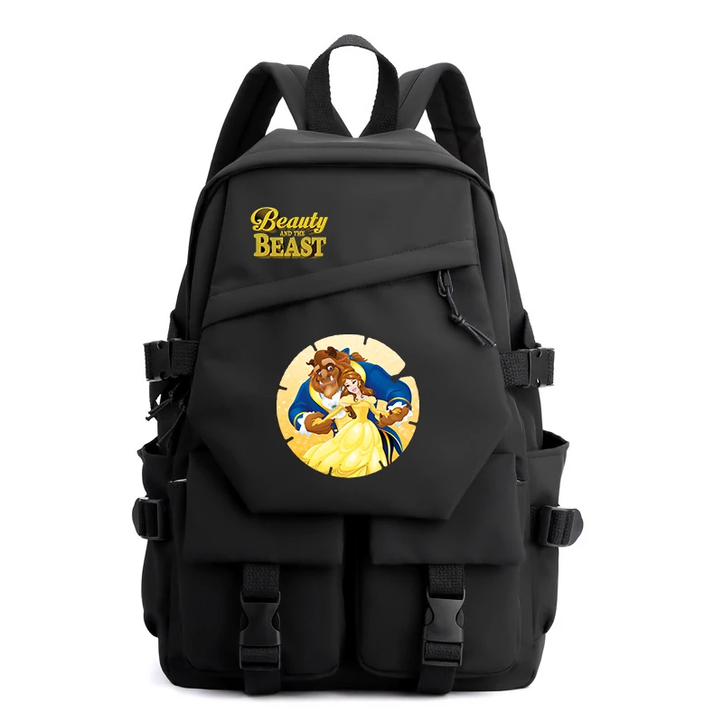 

Disney Beauty and the Beast Backpacks Kids Boys Girls School Bags Cartoon Gift Student College Bookbag Travel Large Capacity