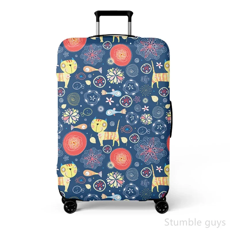 

Stretchy Protective Luggage Cover Washable Durable Suitcase Protector Ideal For Vacation Fits 18-32 Inch Trolley Luggage