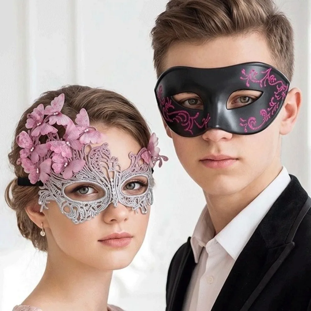 Multicolor Half-Face Lace Mask Cosplay rhinestone Butterfly Mask Seductive Style Fancy Prom Masquerade Mask